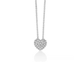 Collana Giochi di luce in argento e topazi pendente cuore medio