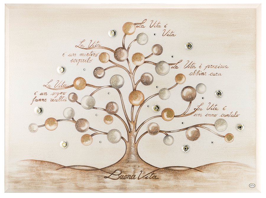 QUADRO ALBERO BUONA VITA