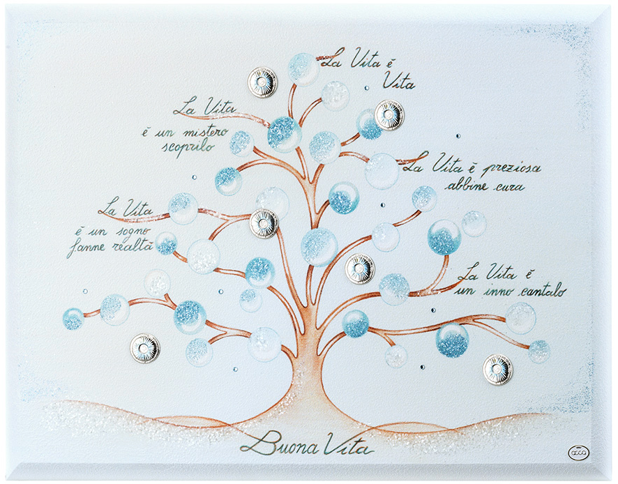 QUADRO ALBERO BUONA VITA